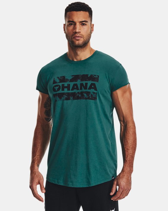 Men's Project Rock Cap Sleeve T-Shirt, Green, pdpMainDesktop image number 0